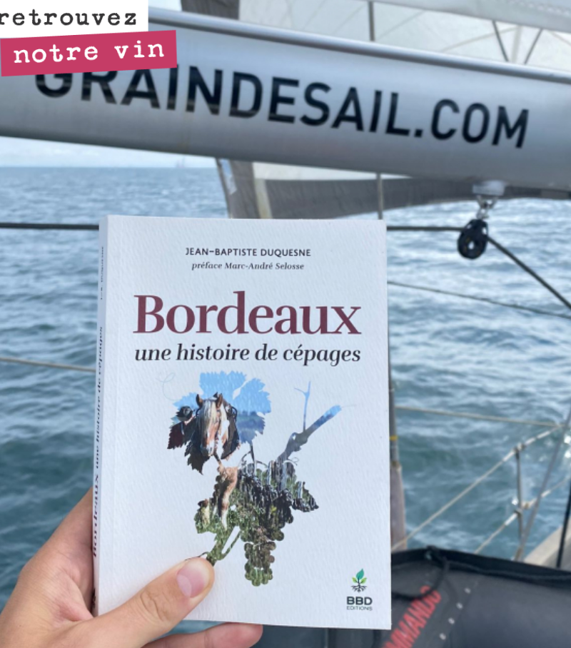 Nos meilleures cuvées sont exportées à New York à la voile par Grain de Sail.
Et l’équipage a, comme vous pouvez le constater, de bonnes lectures à bord !
Un transport qui fait du sens !