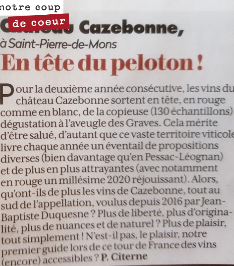 On ne boude pas notre plaisir.
Le métier de vigneron est un chemin de croix. Depuis 7 ans, pas une année sans incident climatique.
Mais on essaie de garder le cap, de ne pas se décourager.
J’ai...