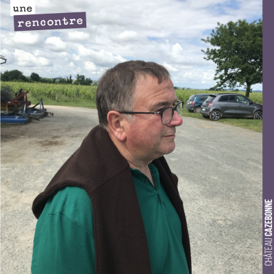 Jean Sourget, l'ancien propriétaire du principal îlot de vignes du domaine (sous le nom de Peyron...