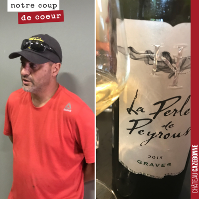 Visite de Fabian au domaine. Il nous a fait déguster son sémillon 2015 élèvé en fût de chêne neuf...