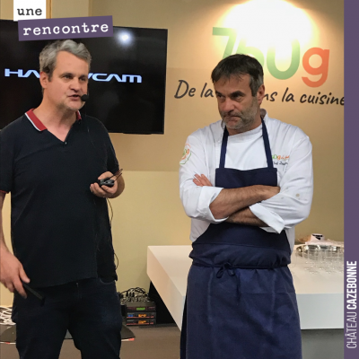 Conférence ce soir sur le stand 750g sur le salon Saveurs pour parler de biodynamie avec Chef Dam...