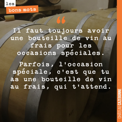 Voilà pourquoi Il faut toujours avoir une bouteille au frais !