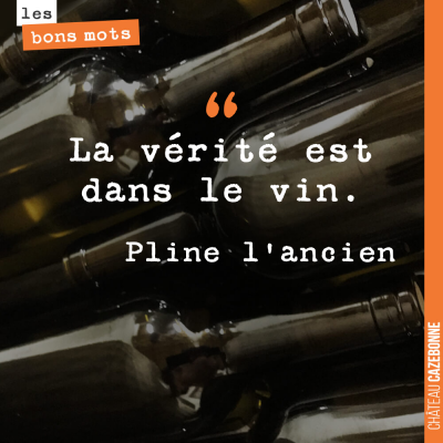 In vino, veritas ! La sagesse des anciens...