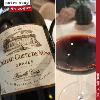 Quel bonheur de goûter ce vin de la Famille Coste. D'abord, parce qu'il est signé par un grande f...