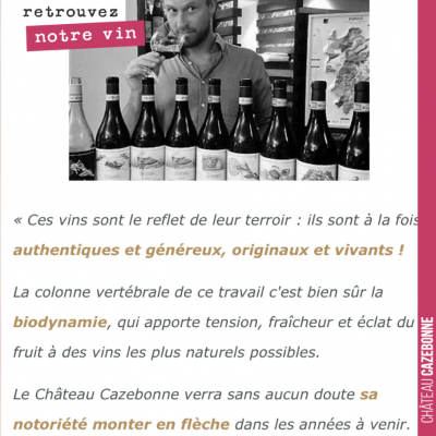 Quand Winefunding demande à notre œnologue, Nicolas Jamin, ce qu'il pense de nos vins ! Je ne sai...