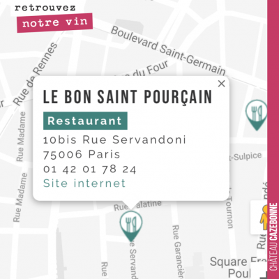 Retrouvez désormais Cazebonne au Bon Saint-Pourçain. Très fier qu'une nouvelle belle table parisi...