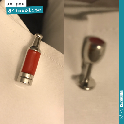 Vous trouvez comment mes boutons de manchette (tenue de soirée obligée pour le Chapitre du Clos d...