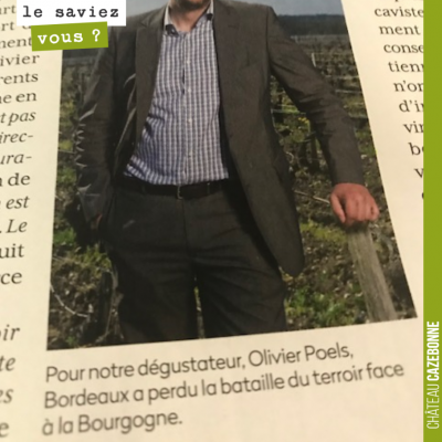 Le débat est lancé. Bordeaux a t'il perdu la bataille du terroir ? Olivier Poels dans le numero h...