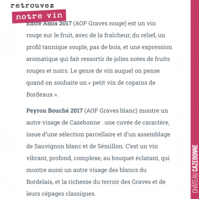 Quand le magazine en ligne La Feuille de Vigne déguste nos deux premières cuvées. Nous sommes trè...