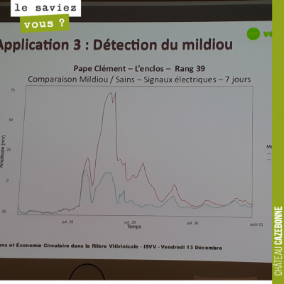 David a assisté vendredi aux rencontres de l'ISVV sur les innovations en matière viticole. Travai...