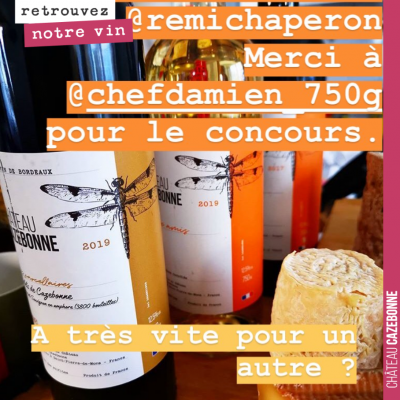 Merci à Chef Damien pour ce concours Instagram. Rémi Chaperon gagne un coffret à déguster de nos ...