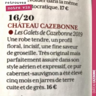 Et bim, meilleure note des Graves dans la RVF, juste derrière le Château Magence 2010, de notre v...