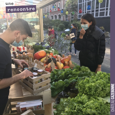 Magnifique initiative de mon frère Chef Damien qui a décidé d'organiser un marché aux légumes (et...