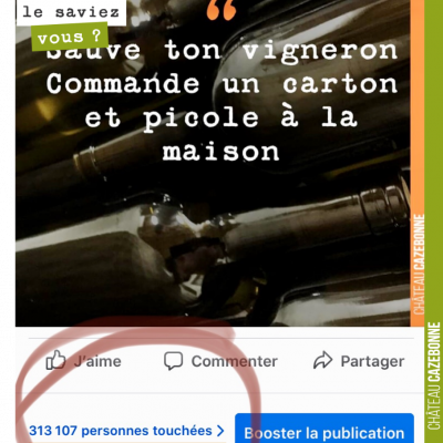 Ouah ! 313 107 personnes touchées par cette citation sur Facebook. Comme quoi, la solidarité, ça ...