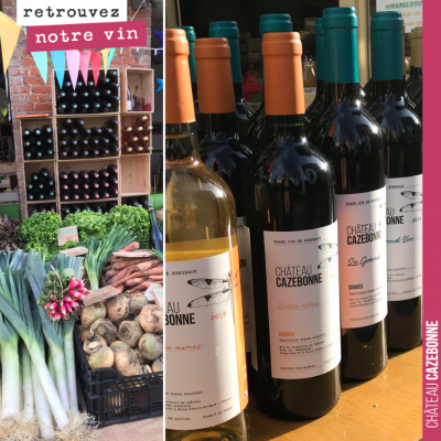 Marché paysan, au restaurant @750glatable, avec les vins de Cazebonne, bien sûr. Paris 15, Porte ...