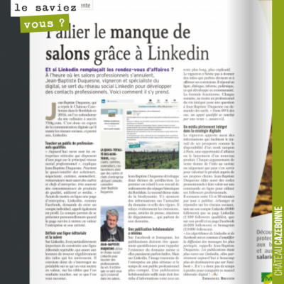 On a été interviewé par le magazine Reussir Vigne sur notre politique de communication sur Linked...