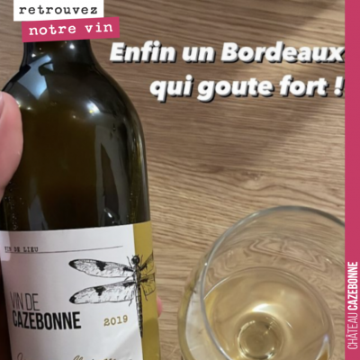 Et bien, ça fait plaisir ! Galets de Cazebonne 2019, Vin de macération, Vin de France. Merci Clém...