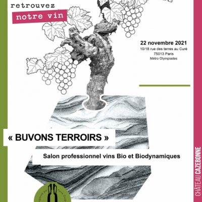 Amis professionnels du vin, venez goûter notre gamme complète, ce lundi, au salon Buvons Terroirs...