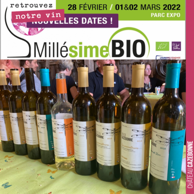 Lundi, mardi et mercredi, nous serons au salon Millésime Bio. Stand 945 Hall B3. Venez nous rendr...