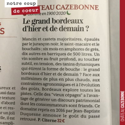 La RVF titre : ´Ces 58 vins de France qui nous enchantent'. Et notre bonheur d'y retrouver notre ...