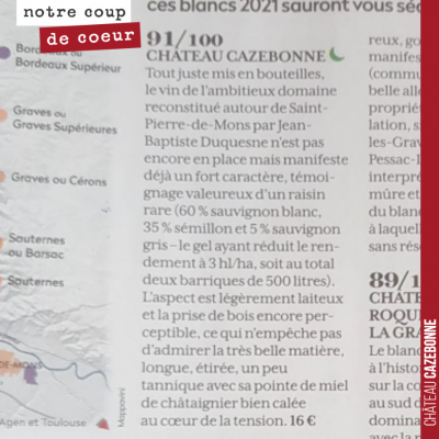 Pierre Citerne est venu déguster les vins blancs de Graves sur le millésime 2021. Il nous fait l'...