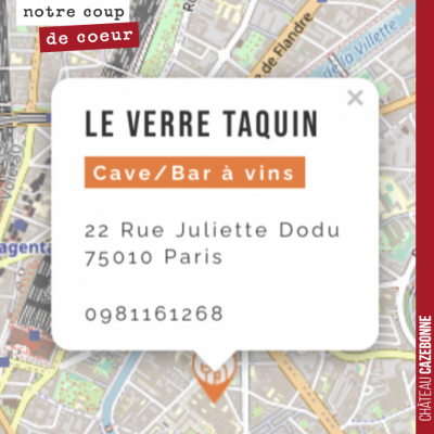 Retrouvez nos vins dans cette superbe adresse parisienne. Et toutes les adresses où boire du Caze...