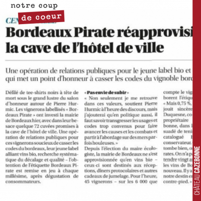 Dans Sud-ouest de ce jour, les pirates sont à l'honneur. L'occasion pour nous d'expliquer notre m...